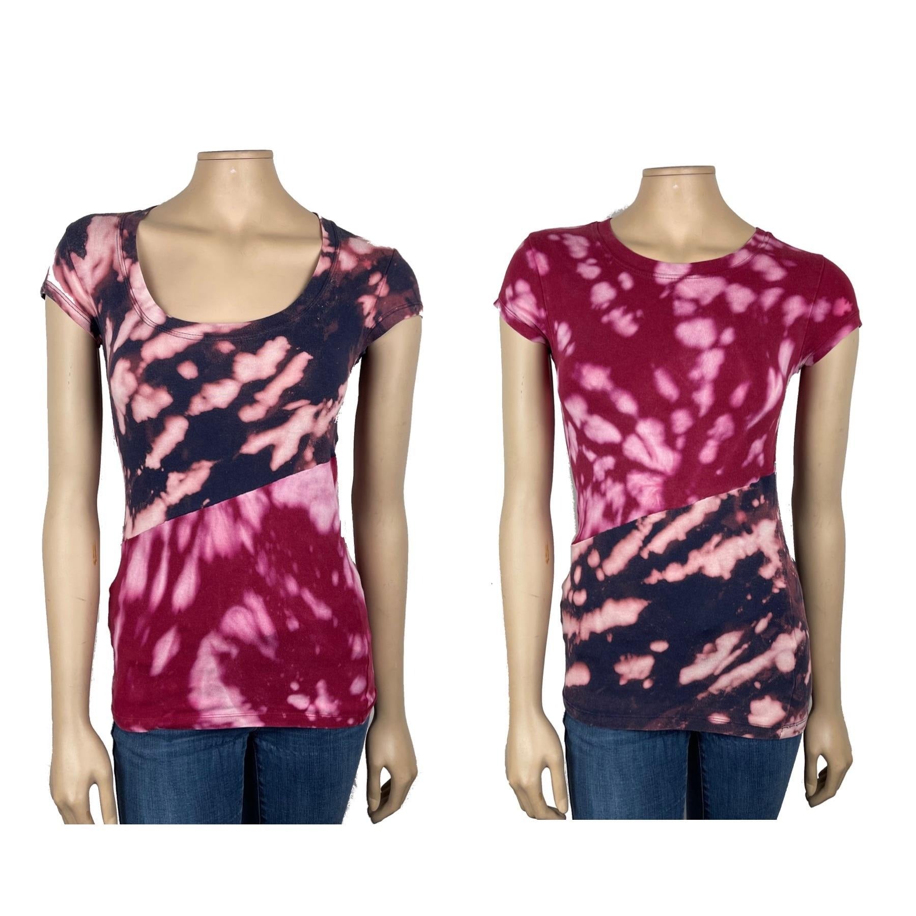 Refashioned Tie Dye T Shirt Set Small