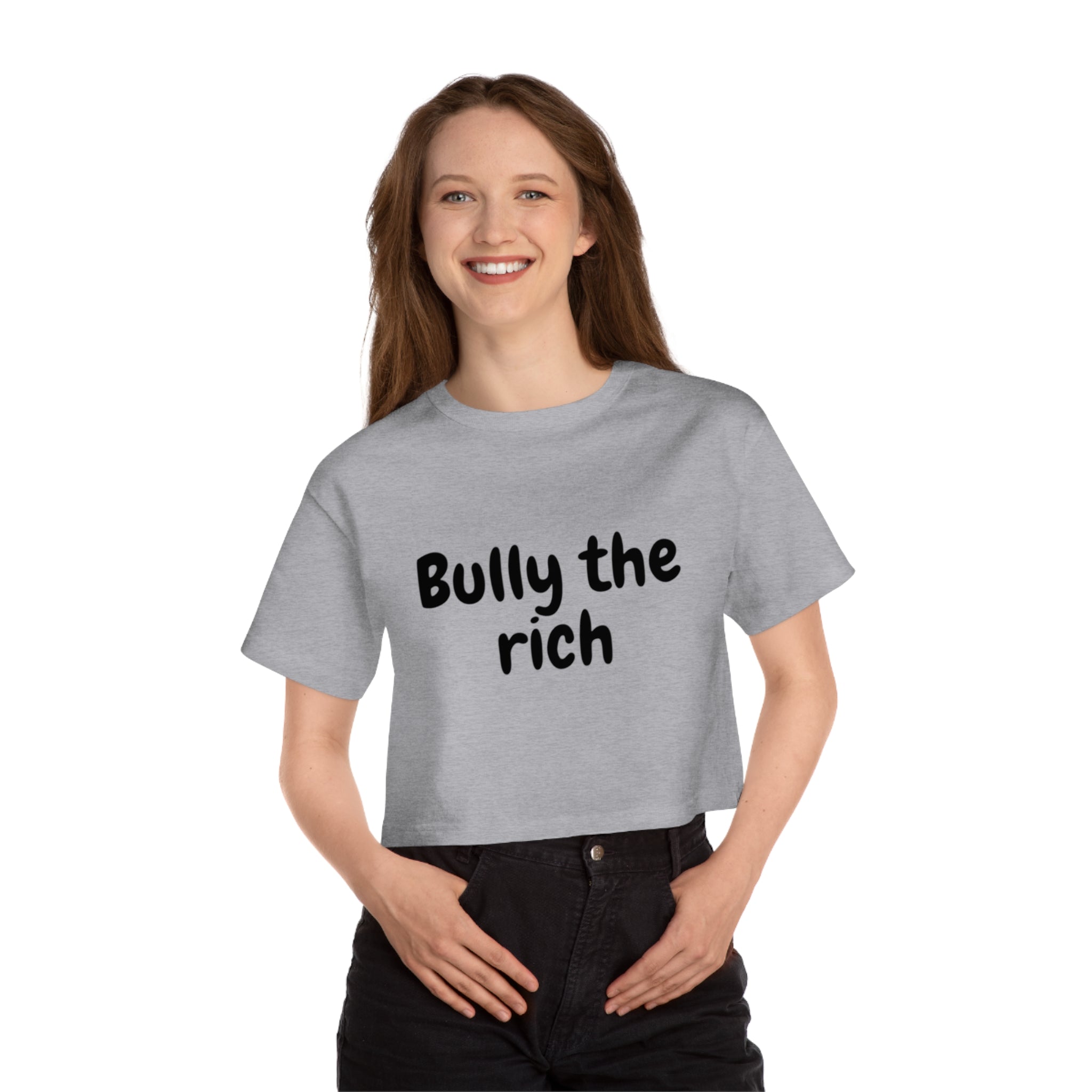 Bully the Rich Light Cropped T-Shirt