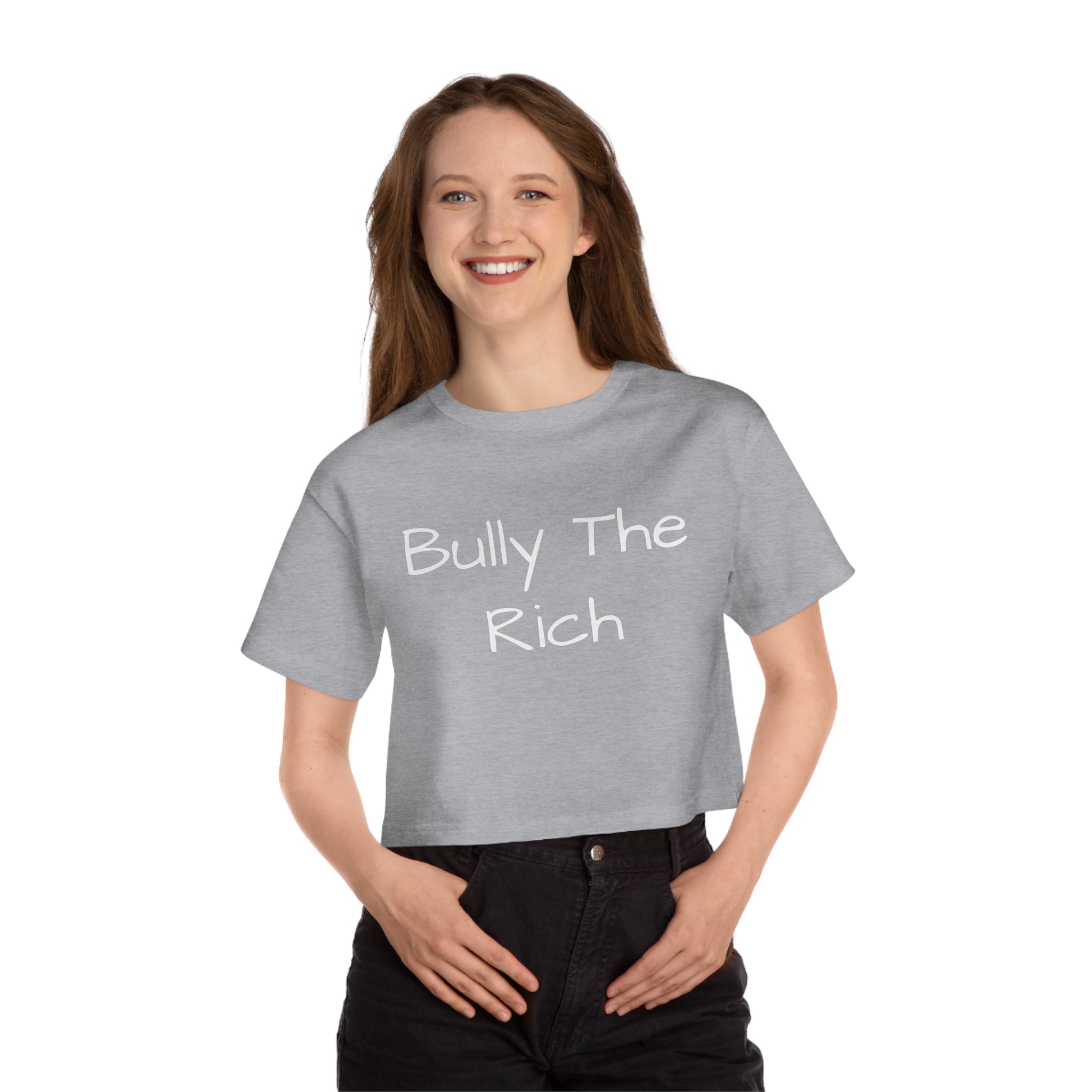 Bully the Rich Dark Cropped T-Shirt
