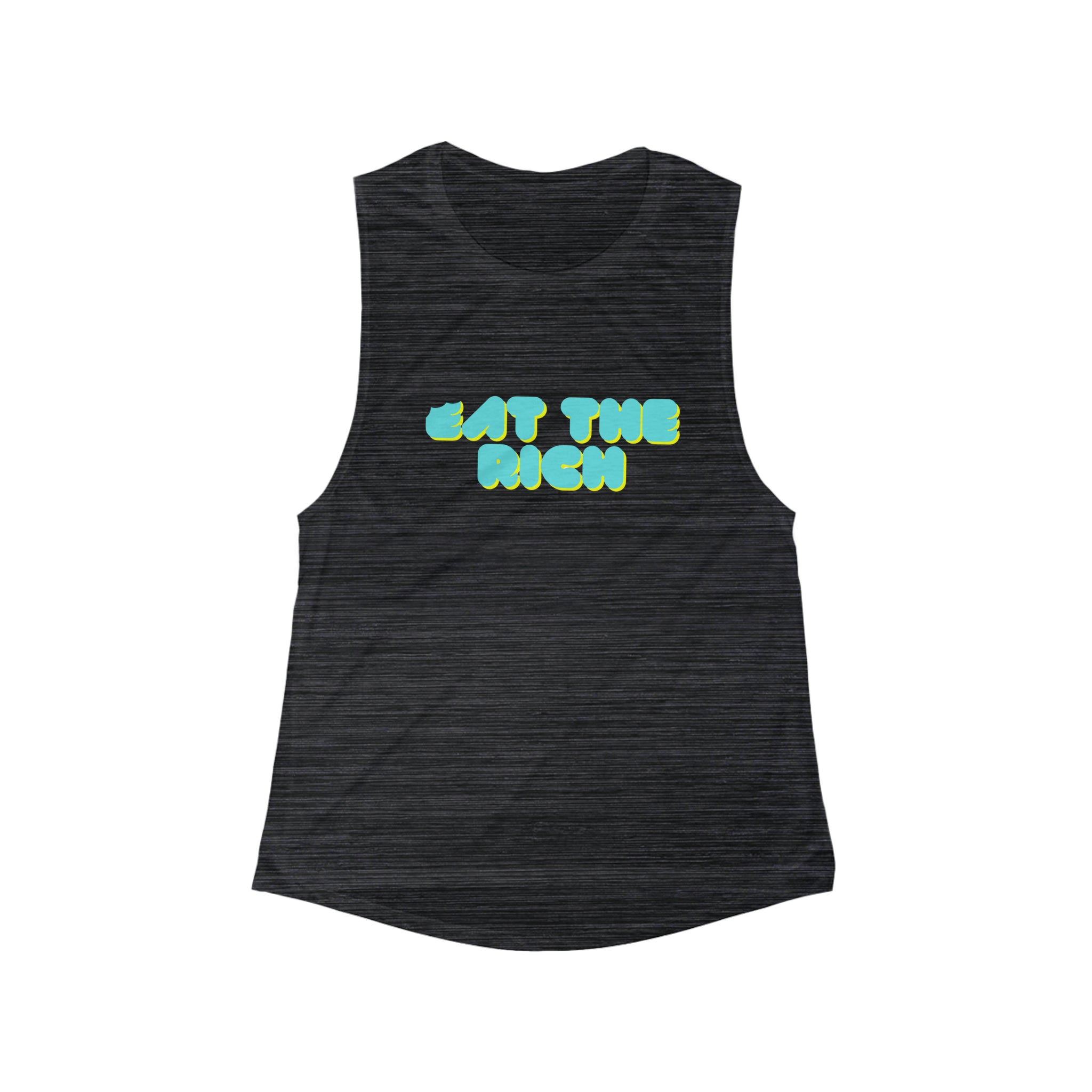 Eat the Rich Flowy Scoop Muscle Tank