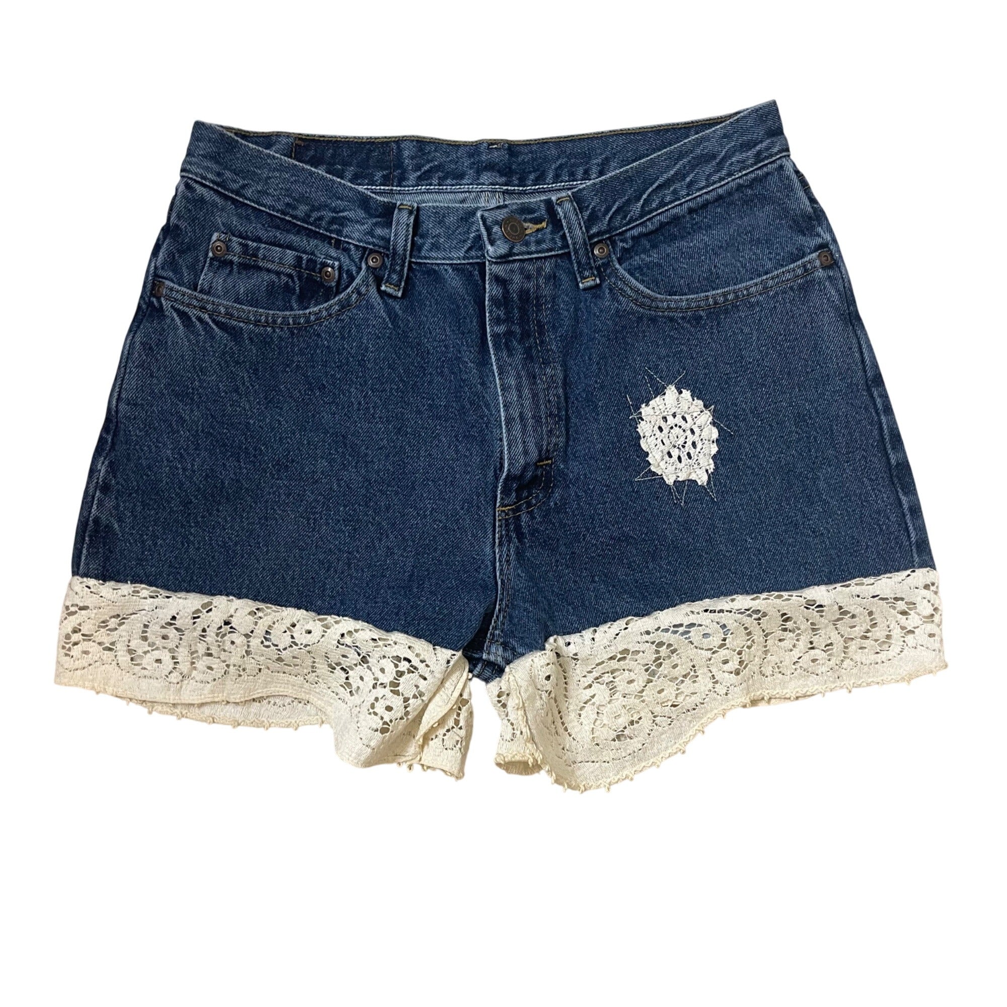 Vintage Jeans and Lace Shorts Waist 32