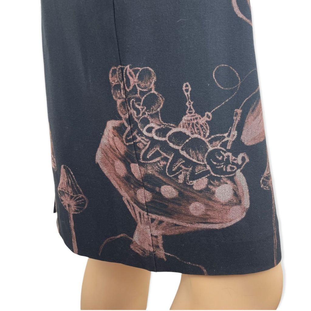 Forever 21 Refashioned Bleach Painted Alice In Wonderland Dress Jr. Small