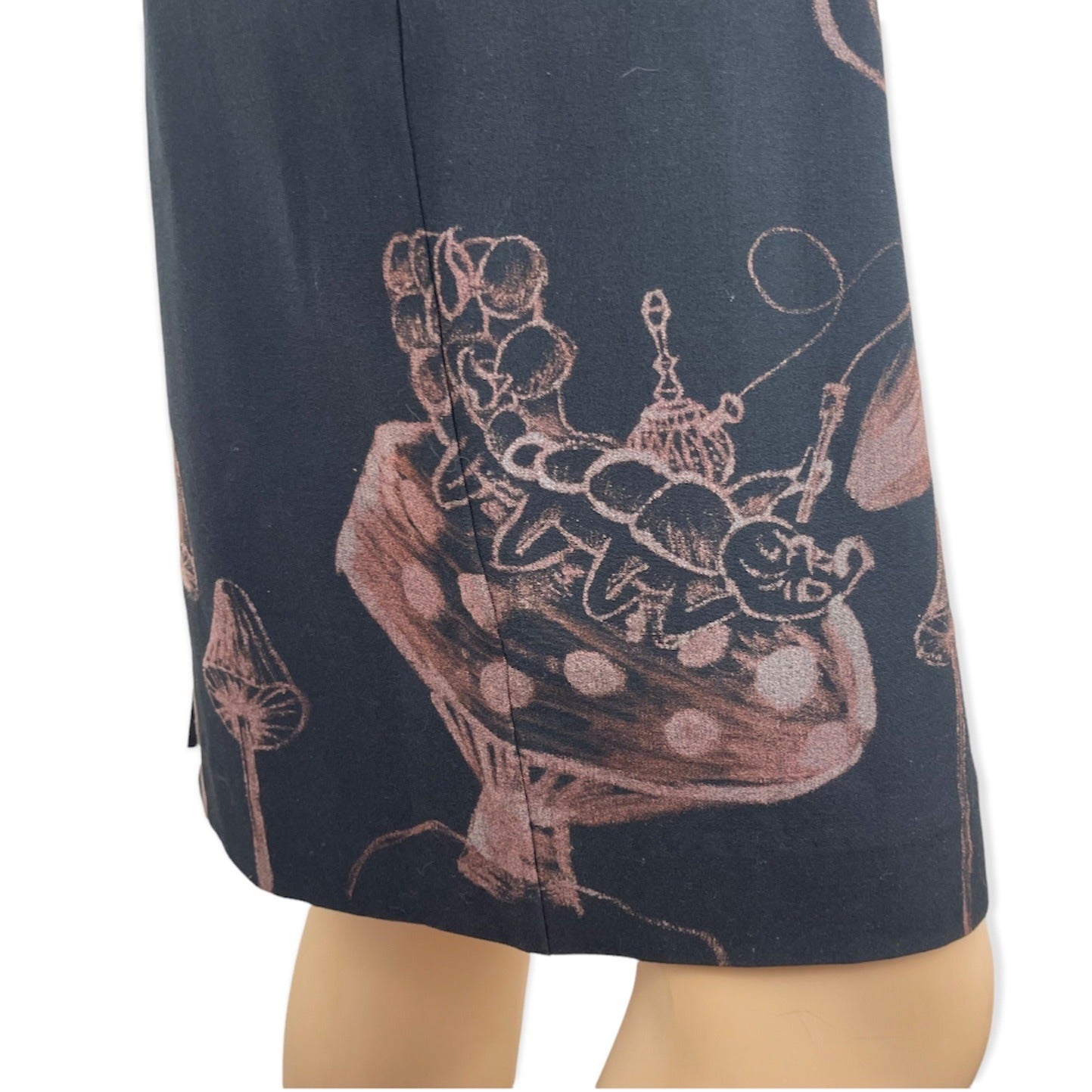 Forever 21 Refashioned Bleach Painted Alice In Wonderland Dress Jr. Small