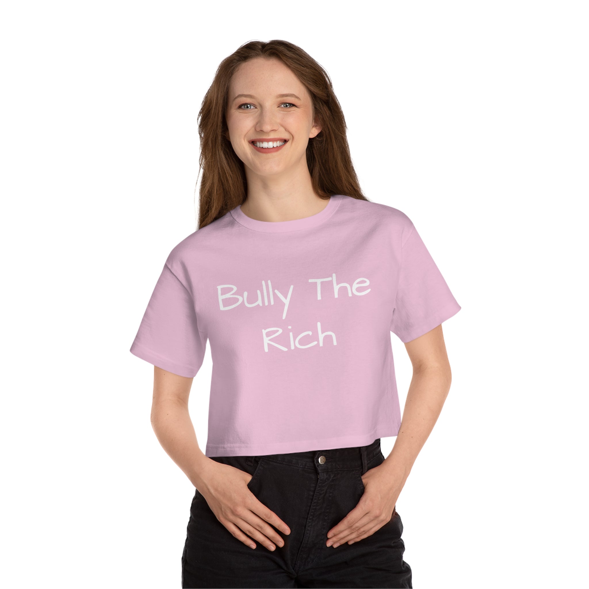Bully the Rich Dark Cropped T-Shirt