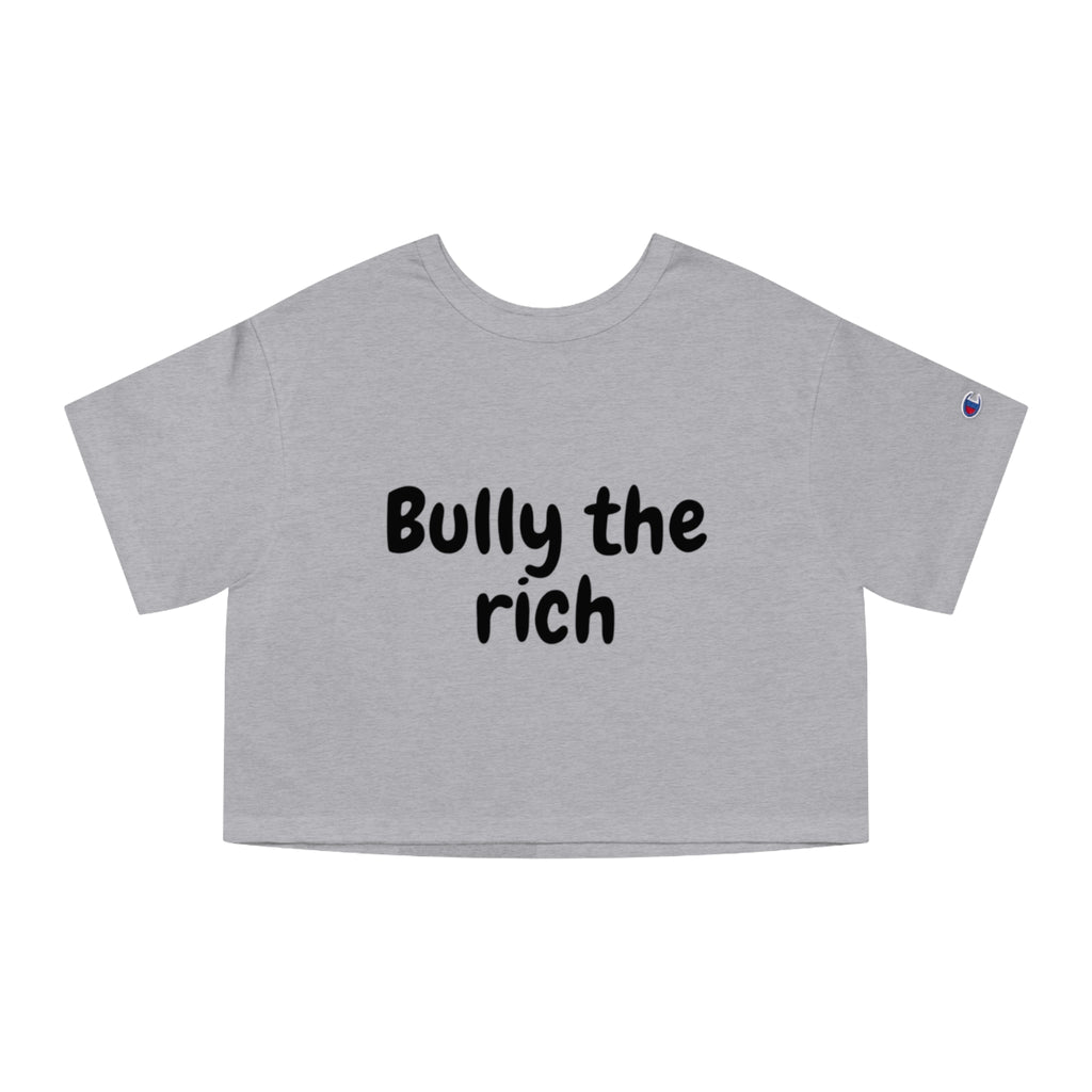 Bully the Rich Light Cropped T-Shirt