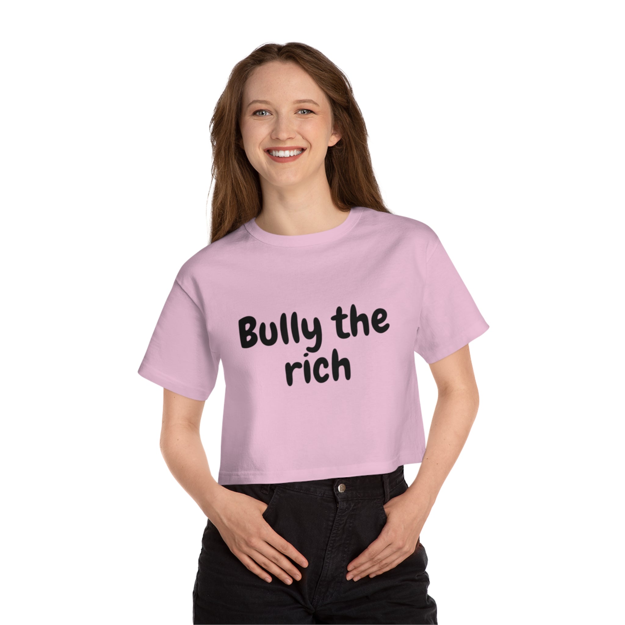 Bully the Rich Light Cropped T-Shirt