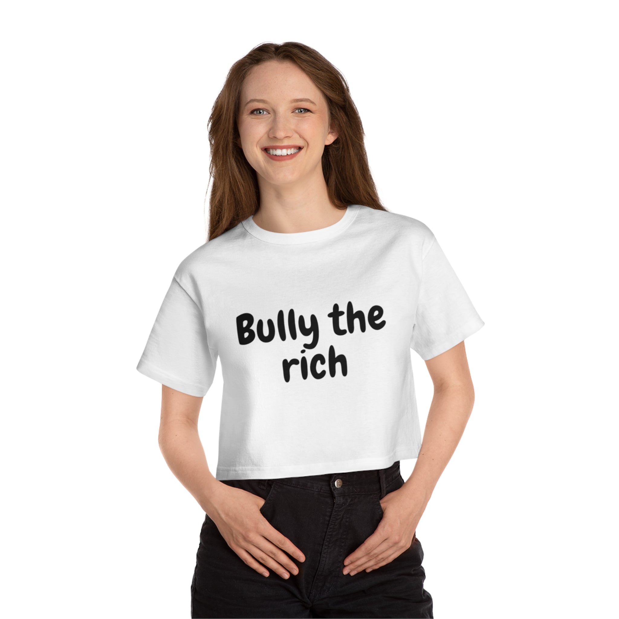 Bully the Rich Light Cropped T-Shirt