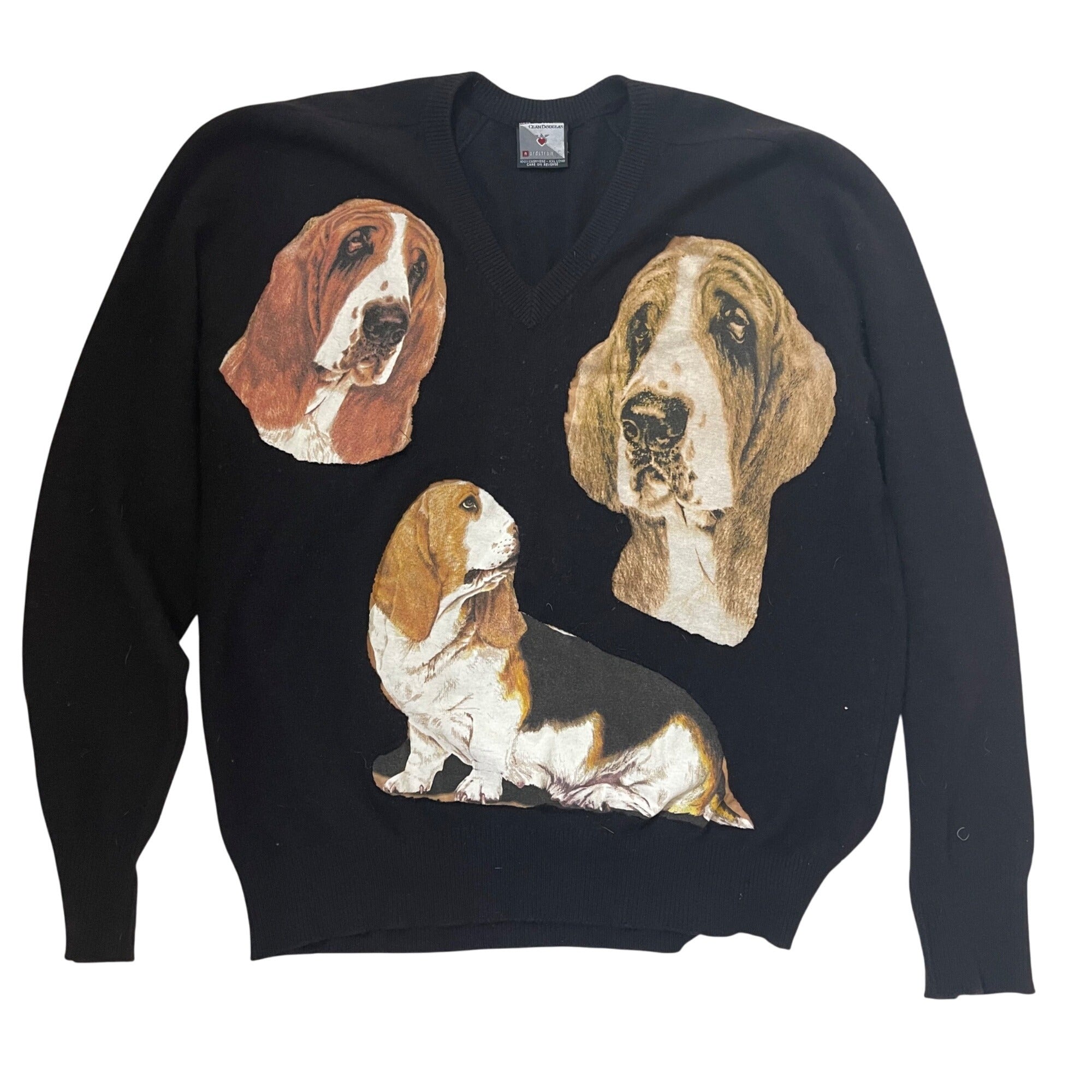 Basset Hound Cashmere Sweater Men's XXL Long