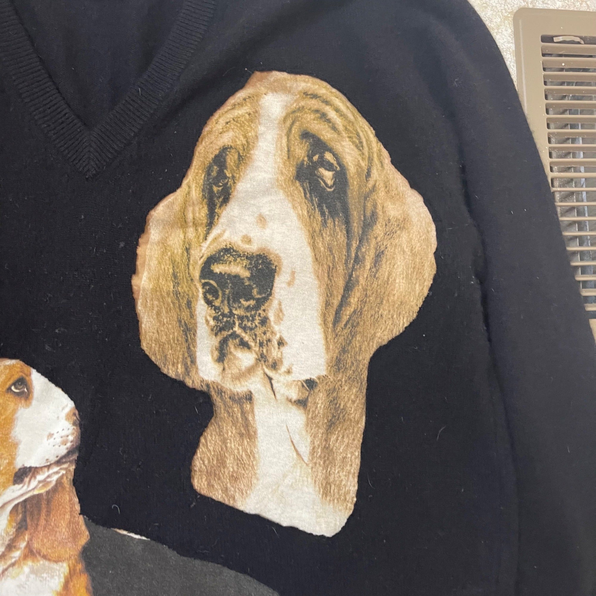 Basset Hound Cashmere Sweater Men's XXL Long