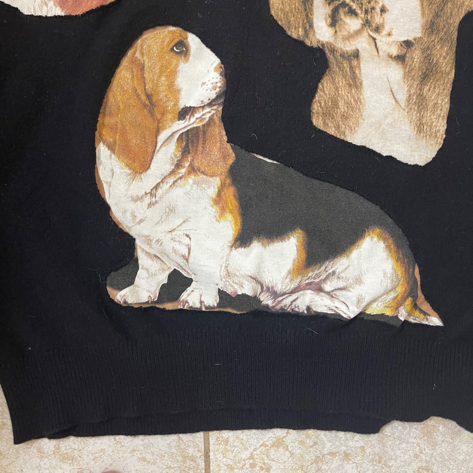 Basset Hound Cashmere Sweater Men's XXL Long