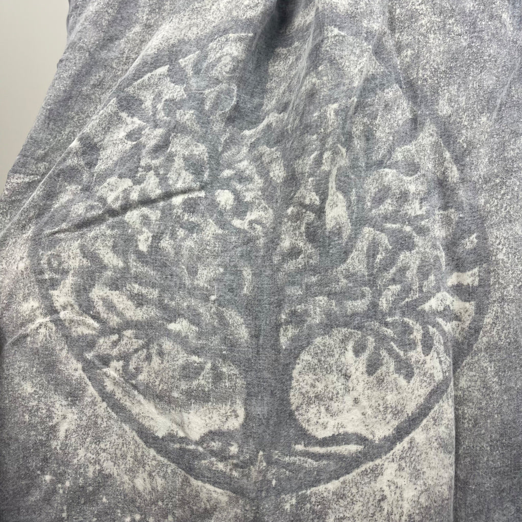 Gray Chambray Tree of Life Top Women's Medium