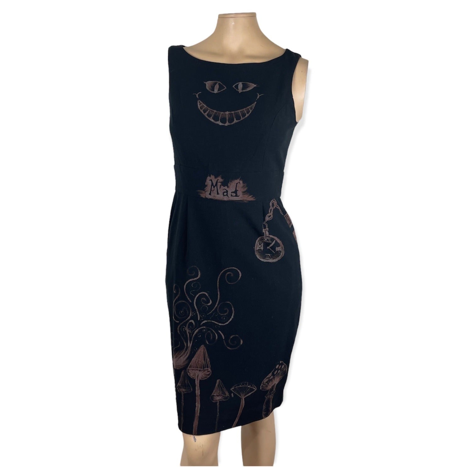 Forever 21 Refashioned Bleach Painted Alice In Wonderland Dress Jr. Small