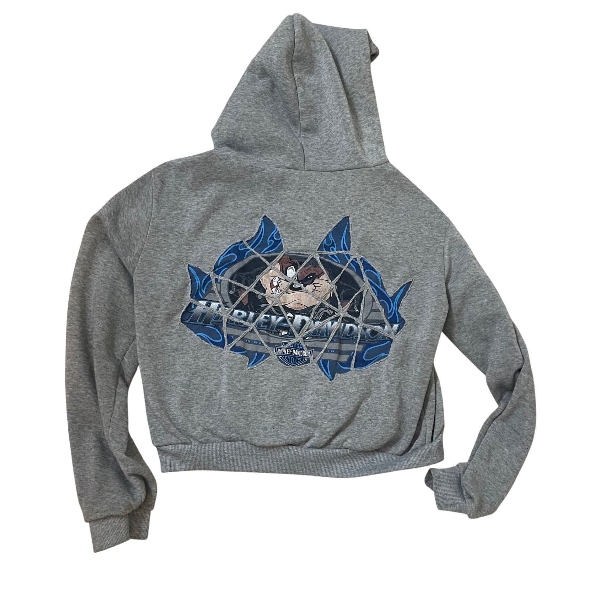 Harley Davidson Cut Out Hoodie Women's Large