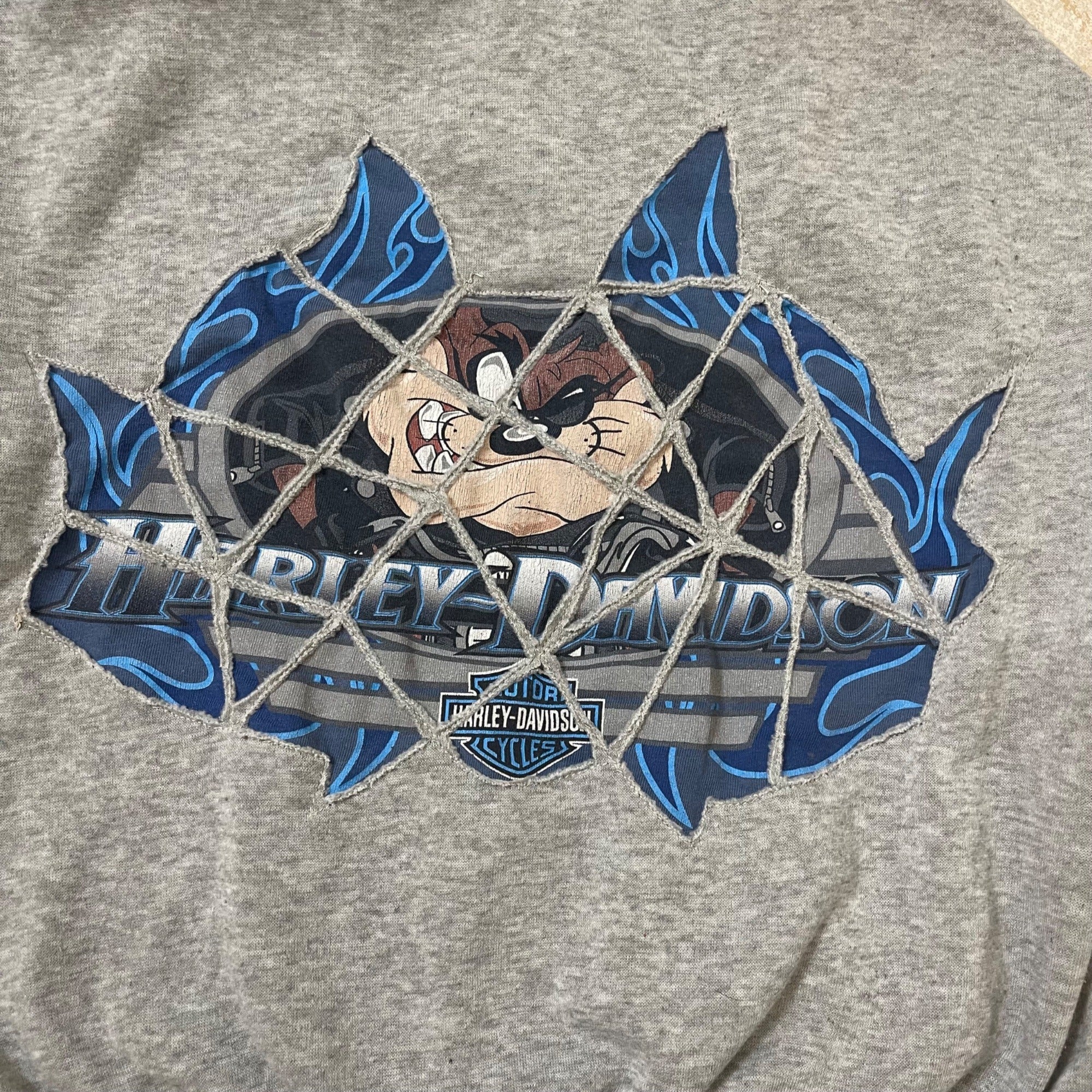Harley Davidson Cut Out Hoodie Women's Large
